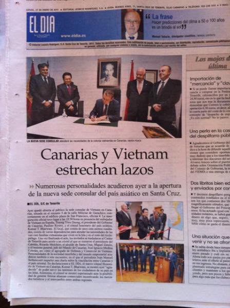 Los maestros Juan Cid y Pedro González, invitados a la apertura del Consulado vietnamita
